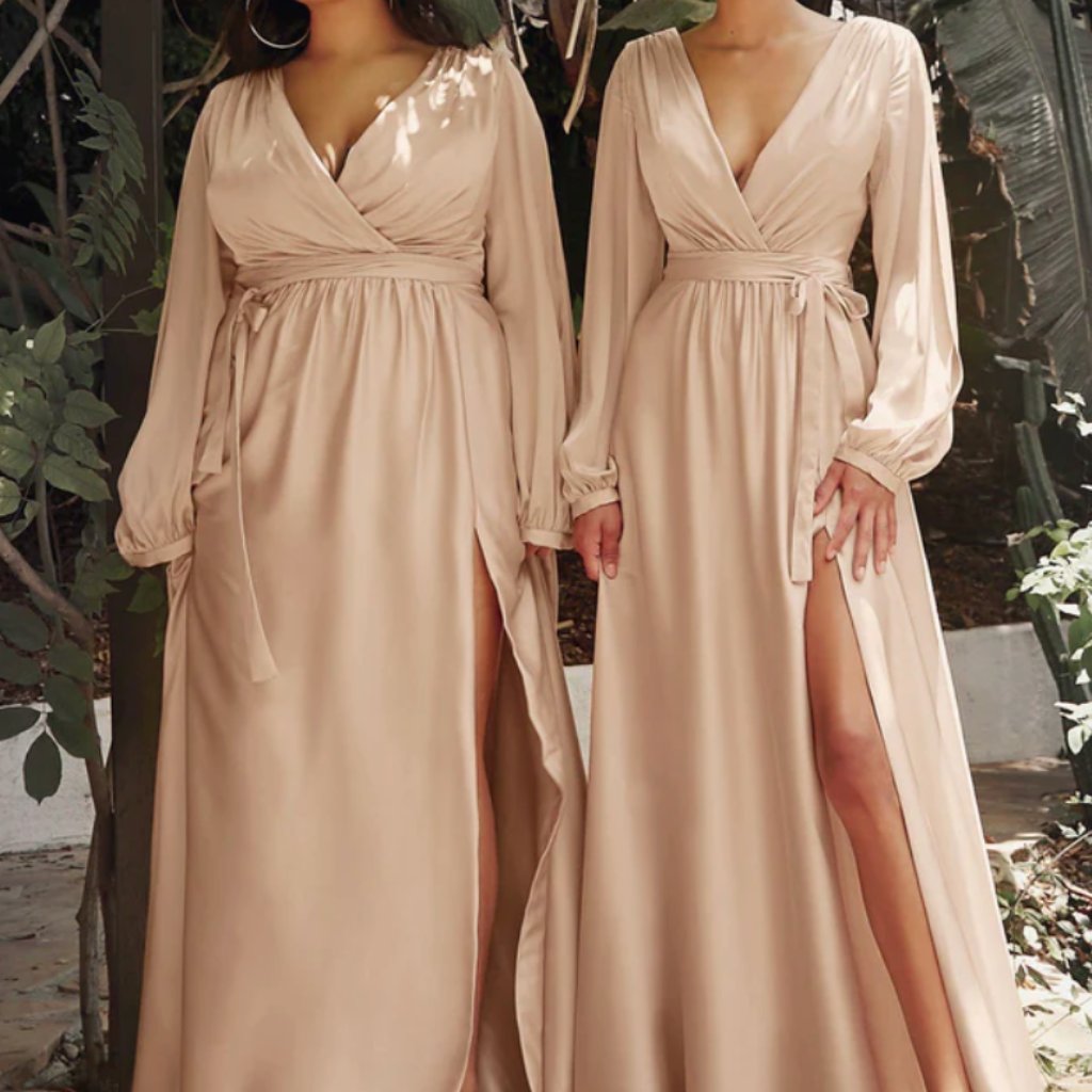 Beverly Dress || Nude